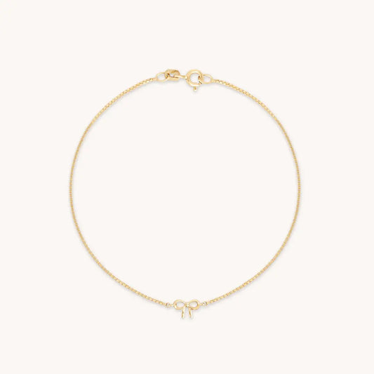 14k guldarmband med rosettberlock